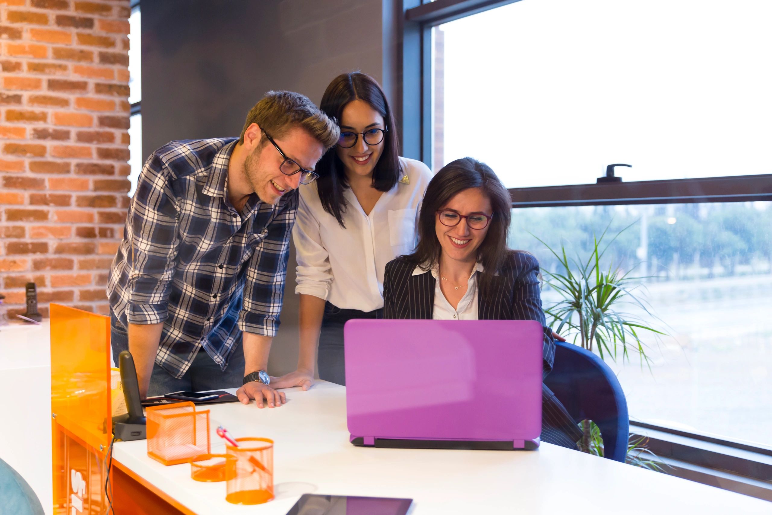 Entrepreneurs discussing business growth strategies